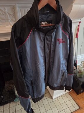 Harley Davidson Cruiser jacket hooded - Large Men's DK Teal
